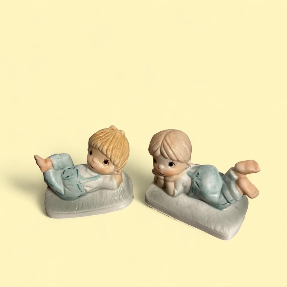 A set of children boy and girl with bibs, Vintage, bedroom kids decor 2000's